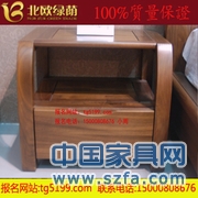 北歐綠蔭實(shí)木家具/臥室家具/100%純黑胡桃床頭柜/廠家直銷/可定制