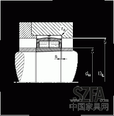 圓柱滾子軸承 F-800485.ZL-K-C5, 特殊軸承，浮動軸承，雙列，錐孔，錐度1:12，可分離，帶保持架